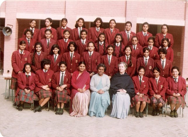 Class XII students of Loreto Convent, New Delhi. Spot Nanditha in the picture! 
